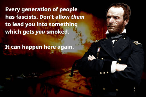 There will always be people who abopt authoritarian, fascist, or extremist
         religious beliefs. Learn how to NOT listen to them, and instead do something
         about changing those beliefs.